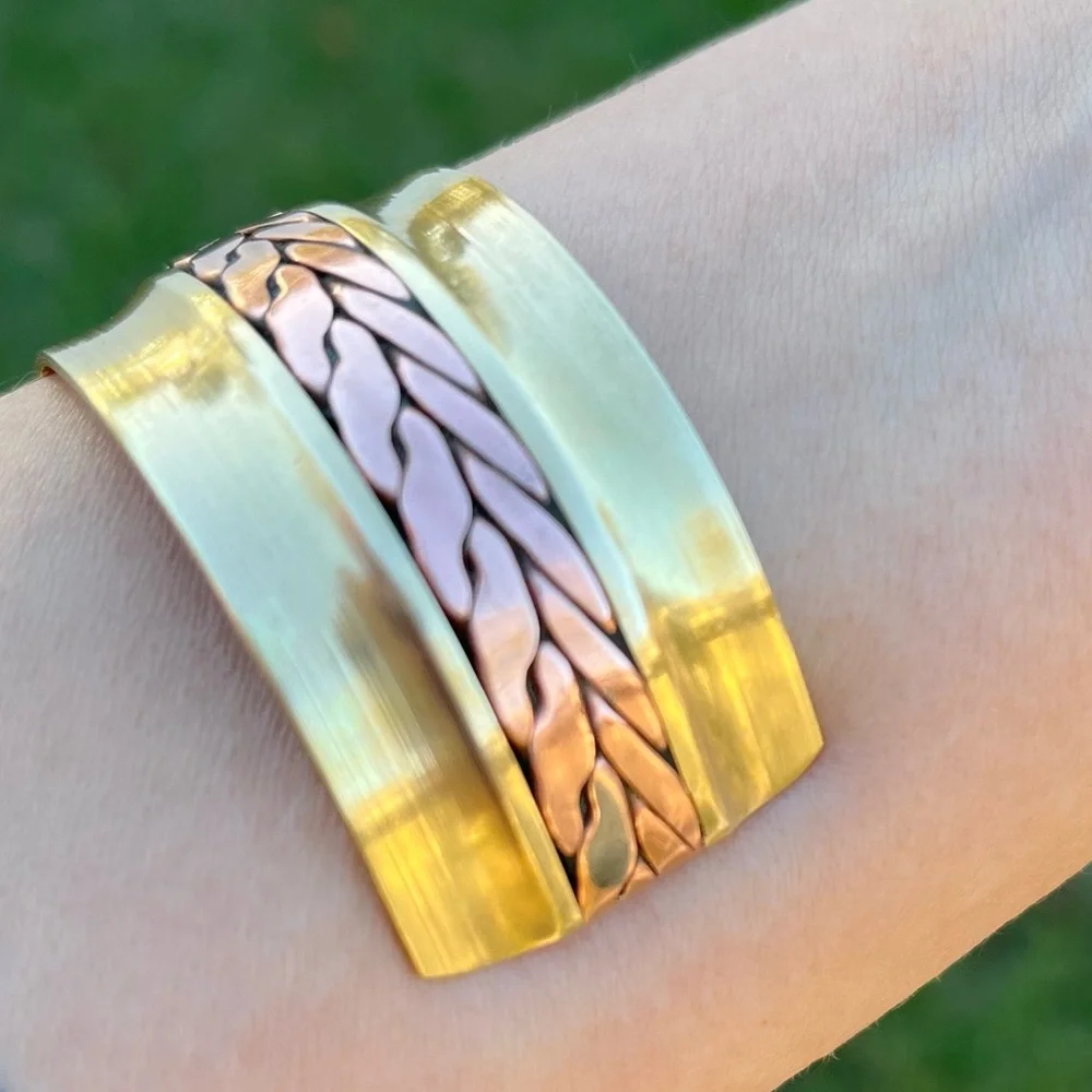 COPPER Wide Bangle/Cuff - Picture 2 of 14